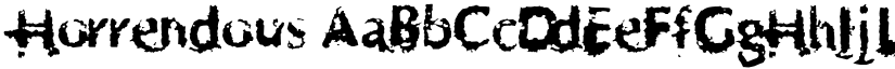 Horrendous font download