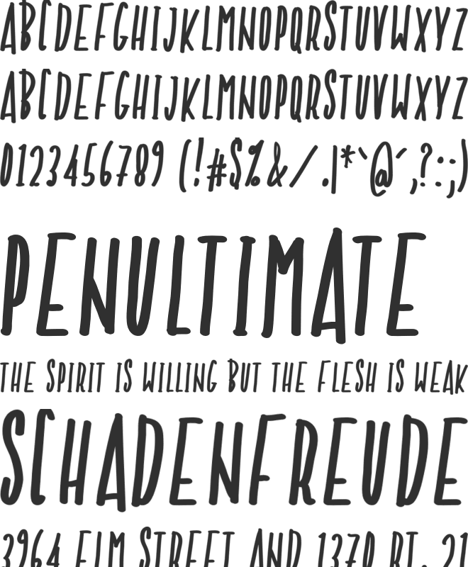 NF-Avae font preview