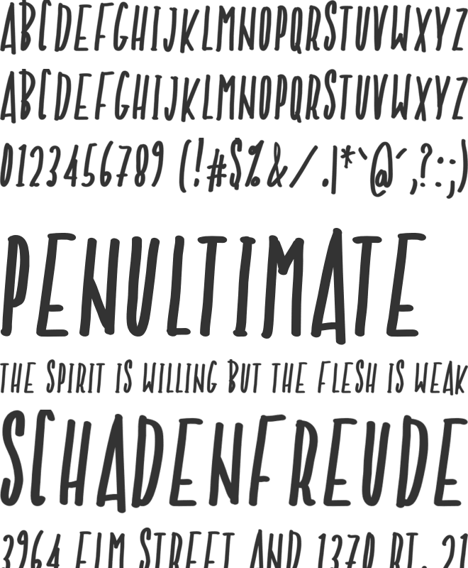 NF-Avae font preview