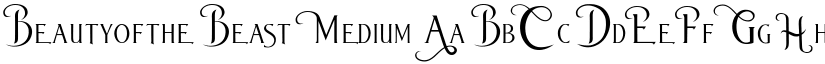 BeautyoftheBeast Medium font