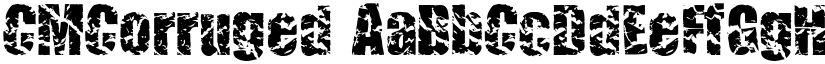 CMCorruged font