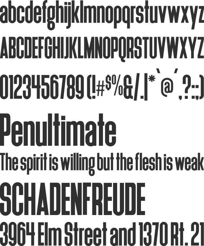 Deutschlander font preview