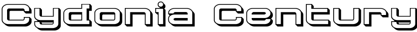 Cydonia Century 3D Regular font