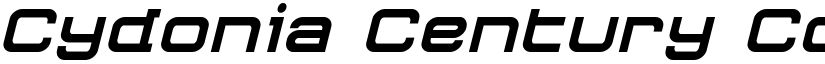 Cydonia Century Condensed Italic Condensed Italic font