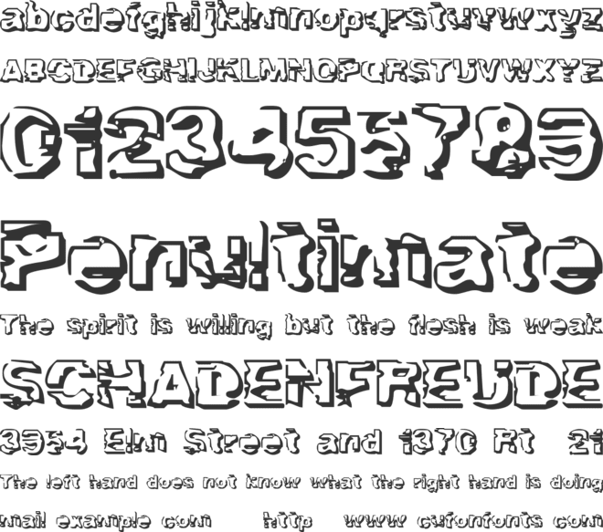 Troglodyte font preview