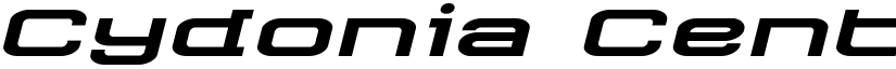 Cydonia Century Expanded Italic Expanded Italic font