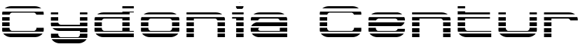 Cydonia Century Gradient Regular font