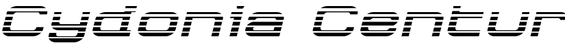 Cydonia Century Gradient Italic Italic font