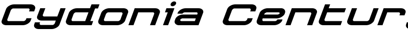 Cydonia Century Super-Italic Italic font