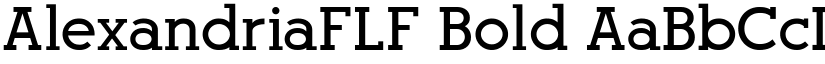 AlexandriaFLF Bold font