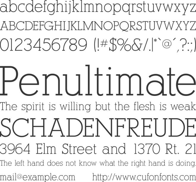AlexandriaFLF font preview