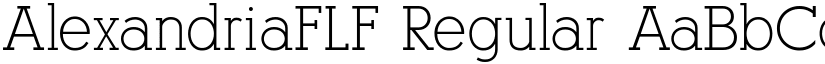 AlexandriaFLF Regular font