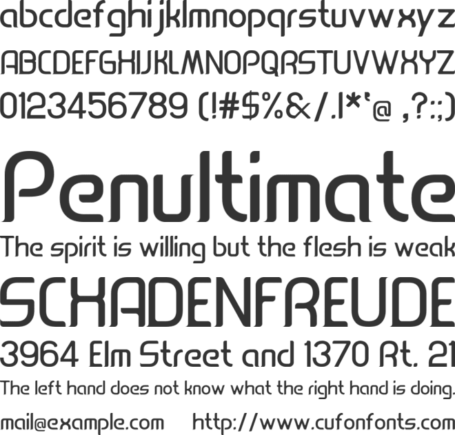 Leoscar font preview