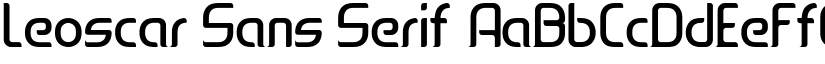 Leoscar Sans Serif font