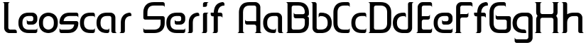 Leoscar Serif font