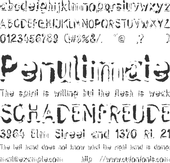 Skwieker font preview