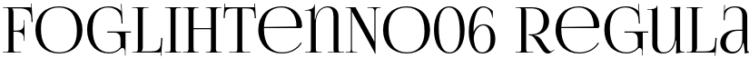 FoglihtenNo06 Regular font