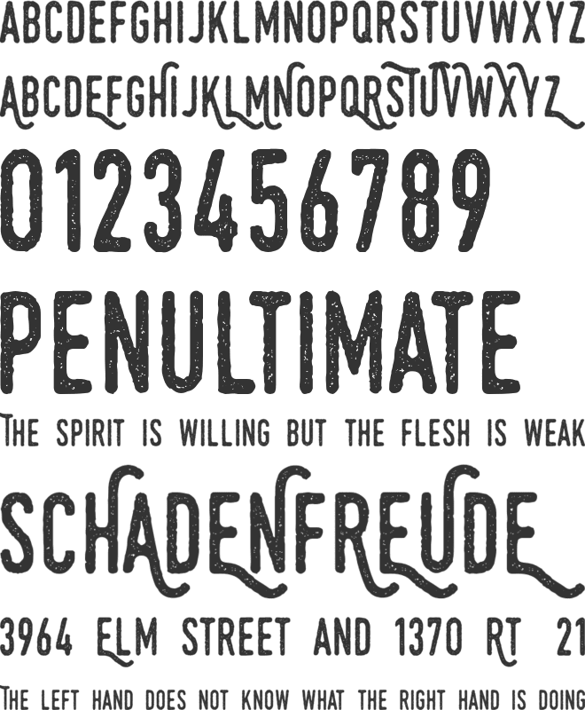 Swistblnk Monthoers font preview