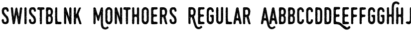 Swistblnk Monthoers Regular font
