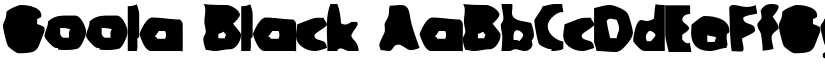 Goola Black font