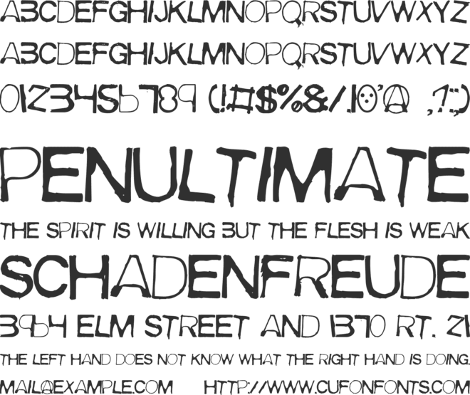 Meiry font preview