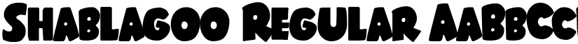Shablagoo Regular font