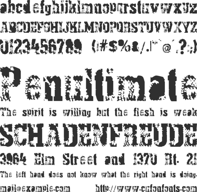 Pythonian Deluxe font preview