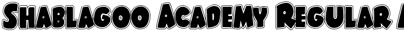Shablagoo Academy Regular font