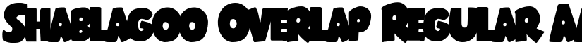 Shablagoo Overlap Regular font