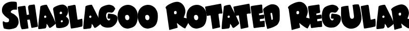 Shablagoo Rotated Regular font
