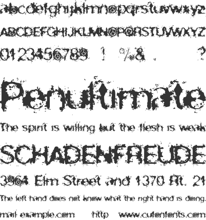 Skirules Sans font preview