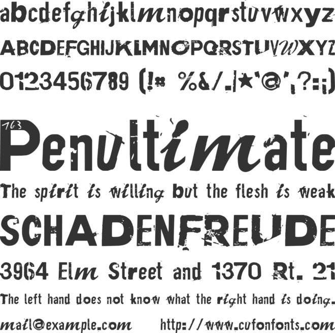 Plakken font preview