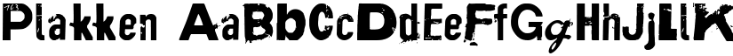 Plakken font download