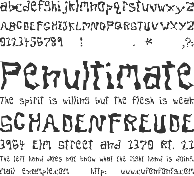 Dissonant font preview