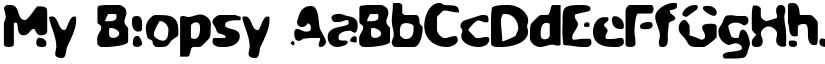 My Biopsy font download