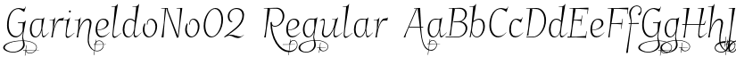 GarineldoNo02 Regular font