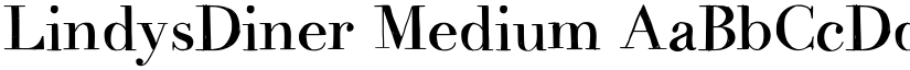 LindysDiner Medium font