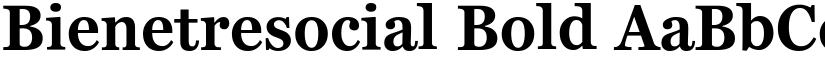 Bienetresocial Bold font
