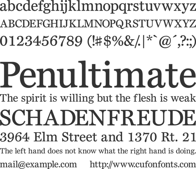 Bienetresocial font preview