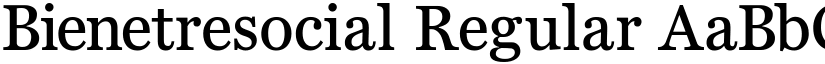 Bienetresocial Regular font