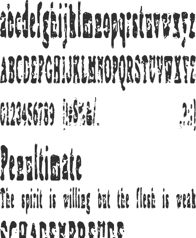 Coagulate font preview