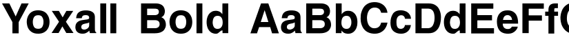 Yoxall Bold font