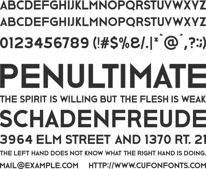 Ge Body font preview