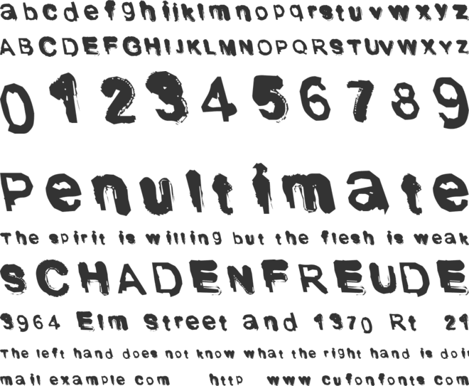 Shodo font preview