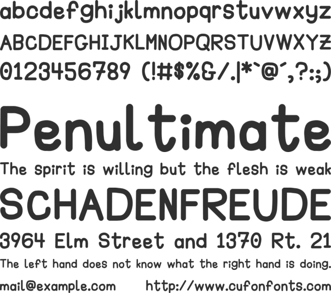 Happy Marker font preview