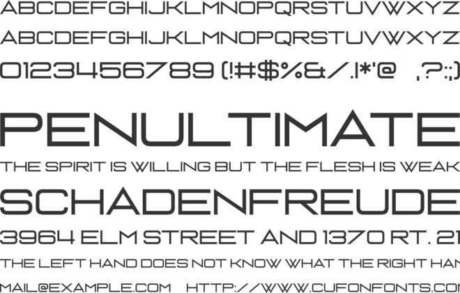 Nobody Talks font preview