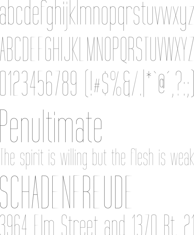 Tall Films Fine font preview