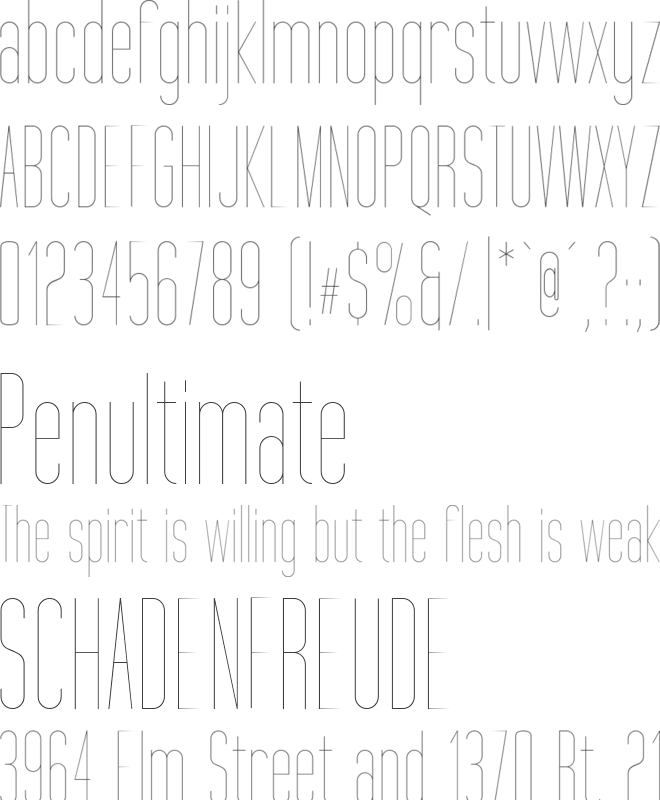 Tall Films Fine font preview