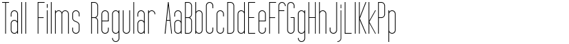 Tall Films Regular font