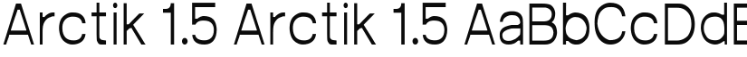 Arctik 1.5 font download